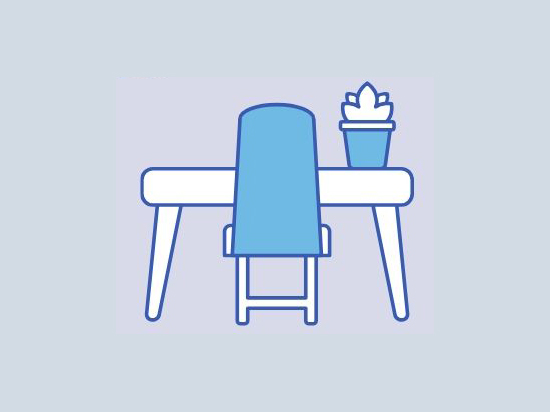 work-space desk icon