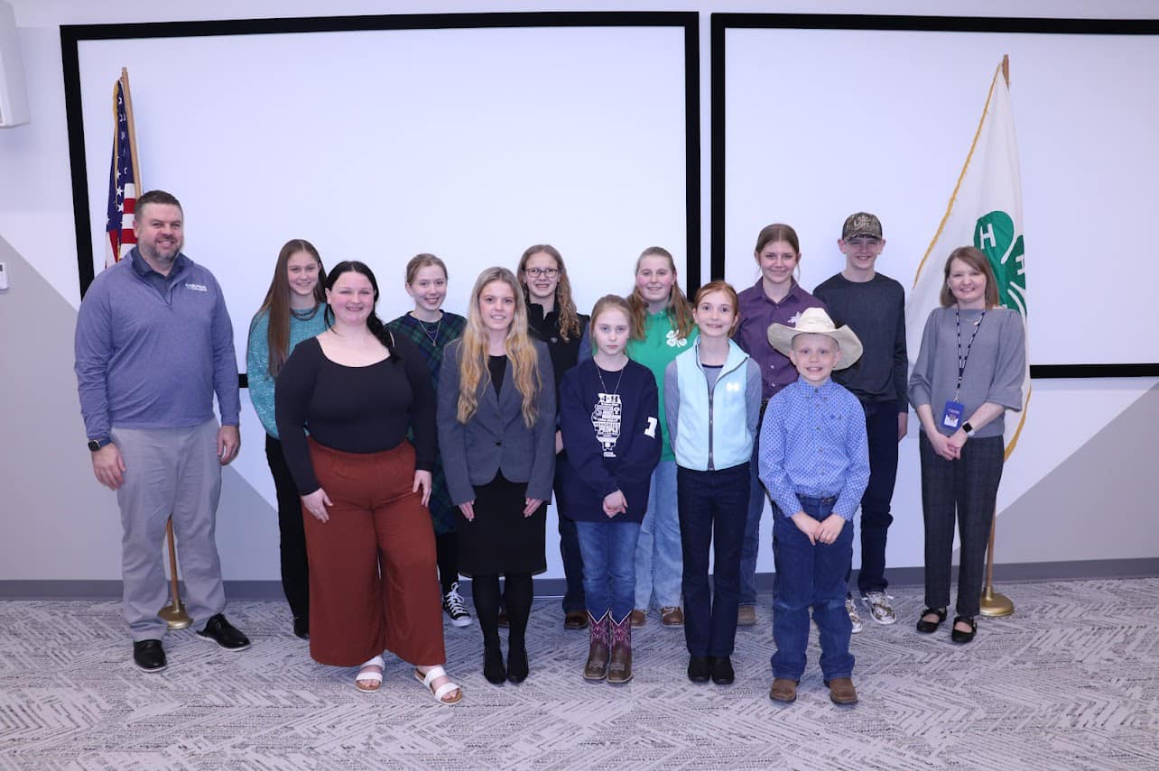 Students in a group photo.